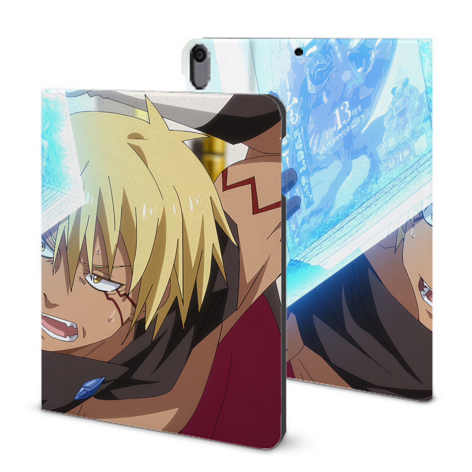 （画像用） 転スラ Regarding Reincarnated to Slime IPad ケース ブック型 PUレザー TPU 耐衝撃 軽量 薄型 ペン収納なし 全面保護 IPad 各モデル対応